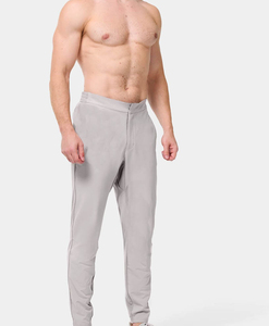 Men's Full Length Solid Color Compression <b>Pants</b> Elastic Waist <b>Spandex</b> Nylon Breathable Gray - Product Image 2