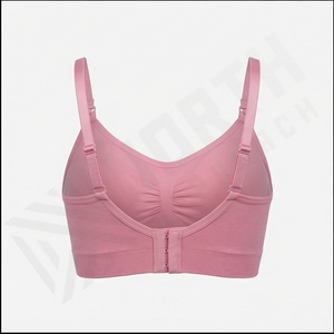 4075 vente en gros Push Up femmes sans couture respirant Yoga Sport Floral sans couture dentelle rembourré soutien-gorge amovible sans fil soutien-gorge - Product Image 3