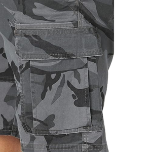 Custom Fine Stitch <b>Men</b> <b>Cargo</b> <b>Shorts</b> Multi Pocket Breathable Camo Cotton Weave Knee Length Wholesale Bermuda <b>Shorts</b> - Product Image 5