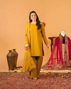 Tenues de mariage indiennes et pakistanaises pour femmes, créations de designers, Punjabi Dhoti, Salwar Kameez Bollywood, coton imprimé numérique - Product Image 2