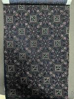 Tissu brodé en brocart, polyester, textile d'ameublement, motif jacquard pour vêtements ethniques et décoration intérieure, veste kaftan