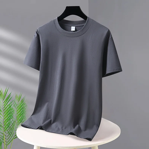 เสื้อยืดผู้ชาย 2026 ฤดูร้อน เสื้อยืดโอเวอร์ไซส์ ผ้าฝ้าย เสื้อยืดลำลอง คุณภาพสูง แขนสั้น เสื้อยืดผู้ชาย สีพื้น เสื้อกีฬา - Product Image 5