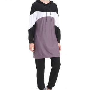 Women Islamic Tracksuit Modest Jogging Set Breathable Athletic Wear Long Sleeve Sports Clothing Custom OEM ODM Supplier - Product Image 3
