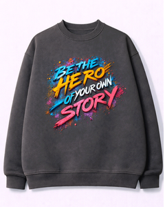 ผู้ผลิตเสื้อสเวตเชิ้ตผู้ชายแบบกำหนดเอง ผ้าฝ้ายฟลีซ คอกลม รับผลิตแบบ OEM ODM แบรนด์ส่วนตัว ขายส่ง บริการผลิตจำนวนมาก - Product Image 1