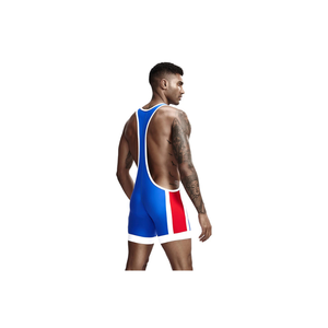Traje de Lucha Sublimado Personalizado, Mono Deportivo Multideporte, Sin Mangas, Ajuste Ceñido, Ropa de Entrenamiento para Gimnasio, Proveedor - Product Image 4