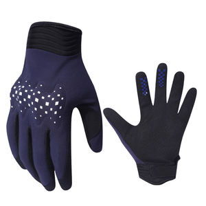 Unisex Customized Windproof Waterproof Breathable Full Finger Leather Hook Loop Motocross Gloves Racing Gloves for Adults Wear - Product Image 1