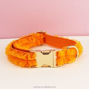 Conjunto de <span class=keywords><strong>Collar</strong></span> y Correa para Perro con Diseño de Encaje de Lujo 2026, Accesorios para Mascotas, Logotipo Láser Personalizado, MOQ Bajo, en Stock, Envío Rápido - Product Image 6