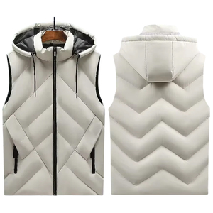 Chaleco Acolchado para Hombre, Chaleco Informal de Invierno, Chaqueta sin Mangas Acolchada, Ropa de Calle, Chalecos Acolchados - Product Image 1