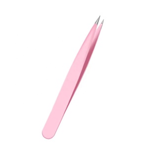 Pinzas puntiagudas de precisión de acero inoxidable Premium de alta calidad al por mayor para profesionales de la belleza: Pinzas para cejas y pestañas - Product Image 2