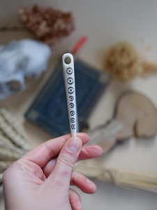 Agujas de hueso de búfalo de alta calidad para coser y perforar, estilo lujoso, bellamente talladas para agujas de tejer a mano. - Product Image 1