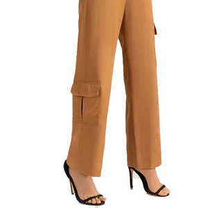 Pantalon d'hiver en toile pour femme, léger, extensible, avec cordon de serrage, poches, respirant, séchage rapide, écologique, design unique, vente en gros - Product Image 4