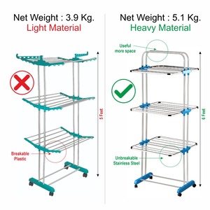 Séchoir à linge mural rétractable, support pliable pour le séchage du linge, organisateur de vêtements peu encombrant pour salle de bain et balcon - Product Image 6