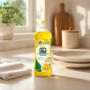 Liquide vaisselle au citron 250 ml |   Dégraissant puissant à forte mousse pour la vaisselle, les ustensiles et les ustensiles de cuisine, nettoyage ménager - Product Image 4