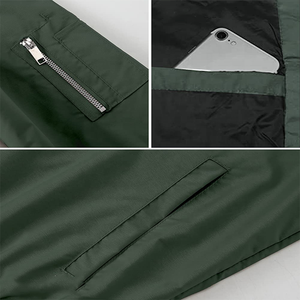 Chaqueta de bombardero acolchada cálida de invierno para hombre, abrigos a prueba de viento con cremallera, prendas de vestir con estilo Hip Hop personalizado, Impresión de logotipo OEM ODM - Product Image 3