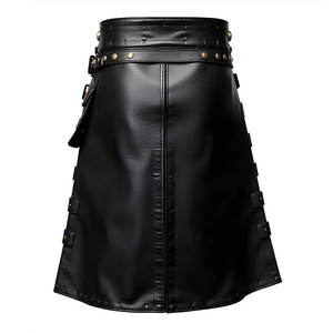 Kilt Gladiador de Piel Sintética Hecho a Mano con Estampado en Relieve y Digital para Hombre, Estilo Gótico Steampunk, Cosplay 2026 - Product Image 3