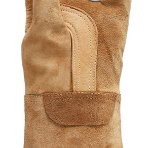 Gants de sécurité anti-choc en cuir pleine fleur et croûte de cuir de vachette de haute qualité, écologiques, pour quatre saisons, avec protection du coude contre les métaux fondus - Product Image 5
