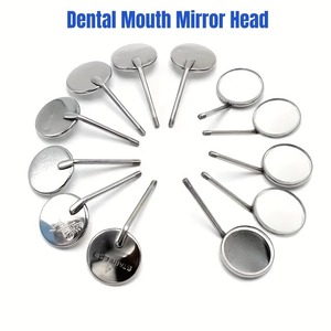 Juego de 12 piezas de cabezales desechables para espejo dental, cono de acero inoxidable con rodio, herramientas de odontología para cirugía endodóntica Ultra - Product Image 2