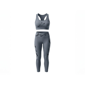 Conjunto de Yoga para Mujer, Última Moda, Reversible, Tallas Grandes, Transpirable, Ecológico, 2 Piezas, Cintura Media, Ropa Deportiva para Gimnasio - Product Image 1