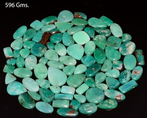 Lote de Cabujones de Crisoprasa Verde Mixta, Piedras Preciosas Verdes Naturales Pulimentadas, Piedras Sueltas al por Mayor para Fabricación de Joyería - Product Image 4