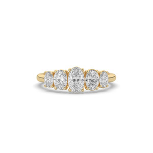 แหวนเพชรทรงรีขนาด 1.35 กะรัต สี E เพชรเลี้ยงในห้องปฏิบัติการ ทองคำแท้ 14K รับรองโดย IGI ของขวัญสุดหรูสำหรับผู้หญิงในโอกาสหมั้นและวันครบรอบ - Product Image 1