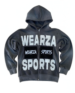 Custom OEM 100% Cotton Oversized Rhinestone Distressed Print Hoodie Zip-Up <b>Pullover</b> Streetwear Wholesale Unisex Sweatshirt - Product Image 5