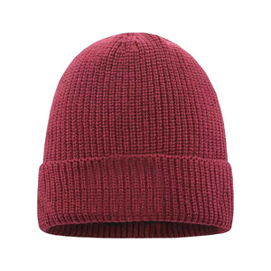 Premium Unisex Knitted Beanie Hat Solid Color Warm <b>Winter</b> <b>Cap</b> Casual Outdoor Wear 100% Acrylic Ribbed Cuff Adjustable Street - Product Image 1
