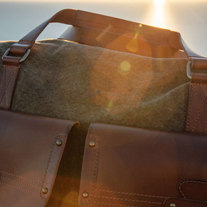 Proveedor de Bolsas de Viaje de Lona y Cuero, Bolsa de Viaje Impermeable de Fin de Semana, Bolsa de Mano LCTB-0060 - Product Image 3