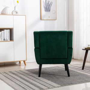 Poltrona Ergonomica Moderna in Morbido Velluto con Gambe Nere per Soggiorno e Camera da Letto, Uso Interno Domestico - Product Image 6
