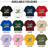 T-shirt court personnalisé pour femme, manches courtes, col rond, 100 % coton, imprimé en relief, décontracté, respirant, coupe régulière, haute qualité