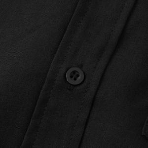 Camisa de Manga Corta con Cuello Cuadrado para Hombre, Estampado de Flores Pequeñas, Informal, con Botones, Ropa de Trabajo de Verano, 100% Algodón, Impresión Personalizada OEM - Product Image 3