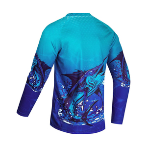 Custom Men’s Long Sleeve Fishing Shirts UPF 50+ UV Protection Quick Dry Breathable Outdoor Performance Fishing Shirt - Product Image 6