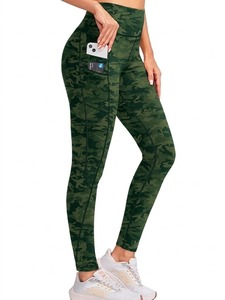 Camouflage Print <b>Leggings</b> Fitness Yoga <b>Leggings</b> for Women Breathable High Waist <b>Leggings</b> Push up <b>With</b> <b>Pocket</b> <b>Leggings</b> - Product Image 1