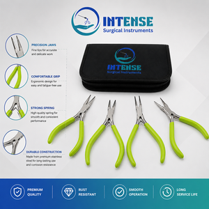 Juego de Pinzas para Joyería al por Mayor, Pinzas de Precisión de Acero Inoxidable para Manualidades con Agarre Cómodo y Estuche de Transporte - Product Image 3
