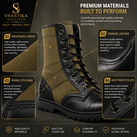 Bottes de randonnée en cuir SUPER FORCE JB-SW-12 avec œillets anti-rouille, semelle extérieure en caoutchouc, fermeture éclair, pour toutes les saisons et les voyages