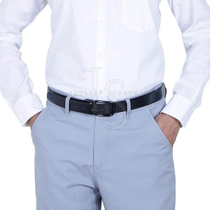 Nuevo Cinturón de Cuero Vacuno Personalizado para Hombre, Casual, Ajustable, con Hebilla de Acero, de Alta Calidad, Duradero, Ecológico e Impermeable - Product Image 3