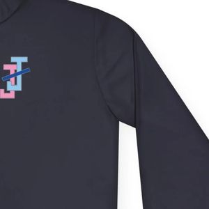 เสื้อสเวตเชิ้ตแขนยาวคอตั้งสีน้ำเงินกรมท่า ซิป ¼  น้ำหนักเบา สำหรับออกกำลังกาย  แบบ unisex สวมใส่สบาย เหมาะสำหรับการฝึกซ้อมกีฬา - Product Image 5