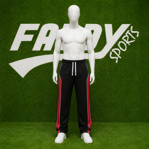Pantalon de survêtement streetwear pour homme de haute qualité, personnalisé, à rayures latérales, coupe ample, décontracté, jambe large, style jogger - Product Image 2