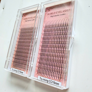 Extensiones de Pestañas Pre-fabricadas de Seda Suave de Primera Calidad, Tipo Spike, para Salón de Belleza - Product Image 5