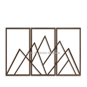 Modern Luxury Black Iron Metal Wall <b>Art</b> Unique Glass Shape New Arrival Decorative Piece for Home Living Room - Product Image 5