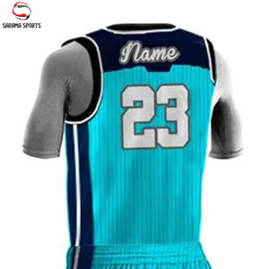 Uniforme de Baloncesto Elegante con Impresión Sublimada Completa, Jersey Deportivo Transpirable con Diseño en el Cuello, Venta al Por Mayor Directa de Fábrica - Product Image 3