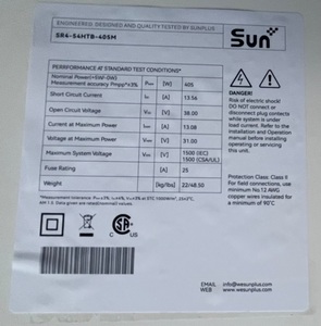 Panneau solaire SUNPLUS certifié UL 61730 585W avec une efficacité élevée de 23,4% en provenance des États-Unis - Product Image 6