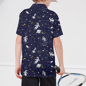 Camiseta de Polo de Golf Suave para Jóvenes, Clásica, de Manga Corta, Ropa Deportiva de Alto Rendimiento, Prendas Superiores Informales de Verano para Niños - Product Image 5