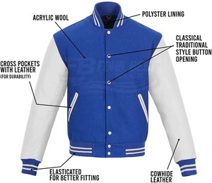 Blouson Bomber Décontracté Homme Coupe Slim Personnalisable Col Montant Boutons Devant Service OEM Disponible Conception Personnalisée Lettres - Product Image 3