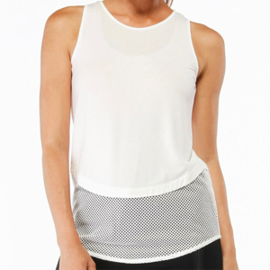 Regular Women's Casual <b>Sequined</b> Solid Sporty O-Neck Tank <b>Top</b> Breathable Quick Dry Stretch Rib Knit Sleeveless Front Custom - Product Image 6