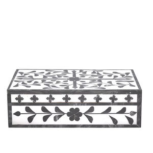 Caja de Joyería Decorativa Hecha a Mano con Diseño Marroquí de Flor de Amor con Incrustaciones de Hueso Ecológica, Decoración para Mesa del Hogar, Año Nuevo - Product Image 1