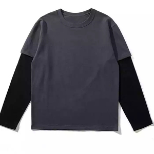 OEM Men's Casual Heavyweight 100% Cotton Short Sleeve Regular Fit <b>Canvas</b> Quick Dry Front Logo Printed T-Shirts - Product Image 2