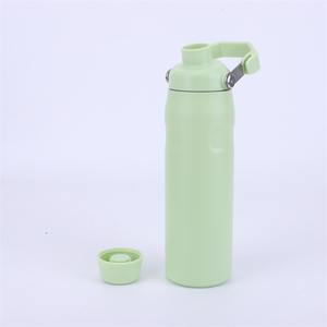 Gobelet isotherme en acier inoxydable avec poignée et couvercle anti-fuite, pour boissons chaudes et froides, isolation thermique 6-12 heures, écologique - Product Image 5