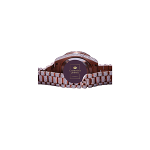 Luxury Classic Fashion Simple Round Shape Moissanite Rose Gold Diamond Quartz Antique Men's <b>Watch</b> Stainless Steel <b>Case</b> - Product Image 3