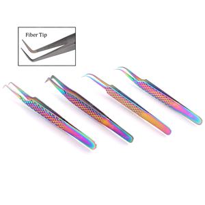 Pince à épiler professionnelle pour extensions de cils en acier inoxydable japonais, pointe fine, personnalisable avec logo - Product Image 2