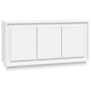 Buffet en bois d'ingénierie blanc 40,2 po x 13,8 po x 21,7 po - Product Image 2